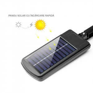 SET 6 LAMPI SOLARE TIP STRADAL 30W CU TELECOMANDA