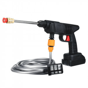 Set pistol presiune cu jet de apa portabil 300W, pe acumulator, baterie 12V (spumare, 2 jeturi), gradina, masina