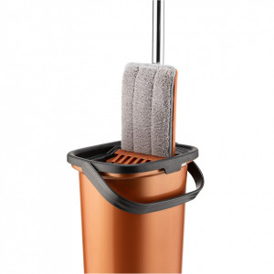 GALEATA CU MOP PLAT SI SISTEM DE STOARCERE + 2 LAVETE MICROFIBRA