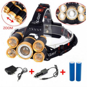 LANTERNA - DE CAP 5 LED CU ZOOM FRONTAL