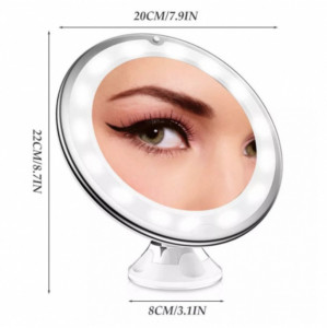 OGLINDA MAKEUP CU LED ROTUNDA