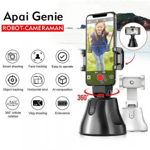 Suport smart pentru telefon tip robot cameraman, urmarire automata a persoanelor/obiectelor, recunoastere faciala, rotatie 360°