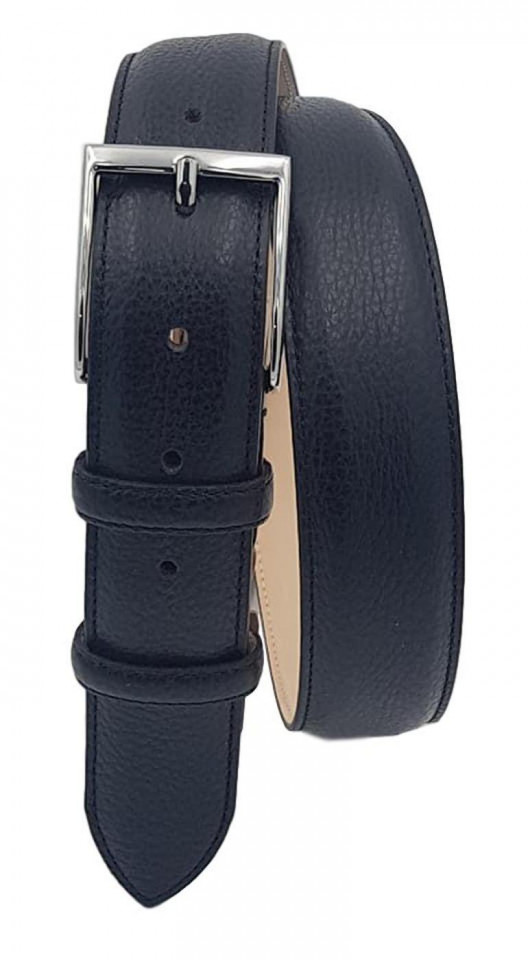 Cintura Pelle Nera Duke London Uomo – Extra Large, Fibbia Stile Antico, 152 Cm