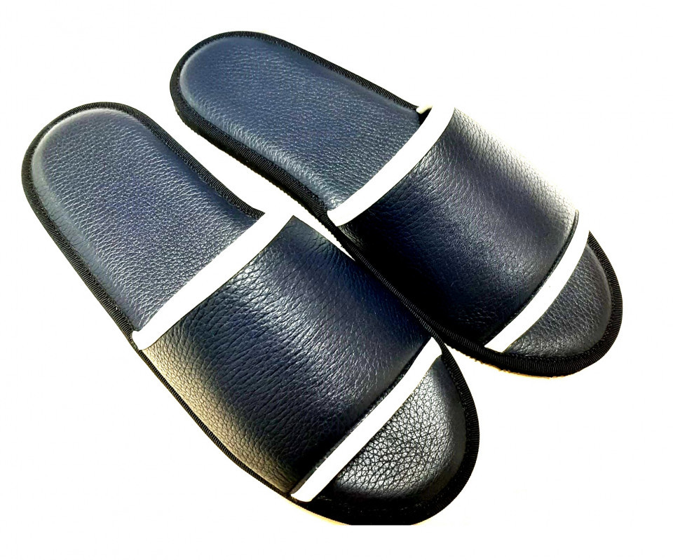 CIABATTA DA UOMO IN MICROFIBRA ELASTICA Blu - Fly Flot Inverno - Classic - Foto 5