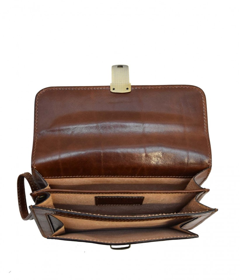 Pochette EDD En Écopelle Noire | Mini Borsello Pour Homme & Femme | Fabriqué En Italie