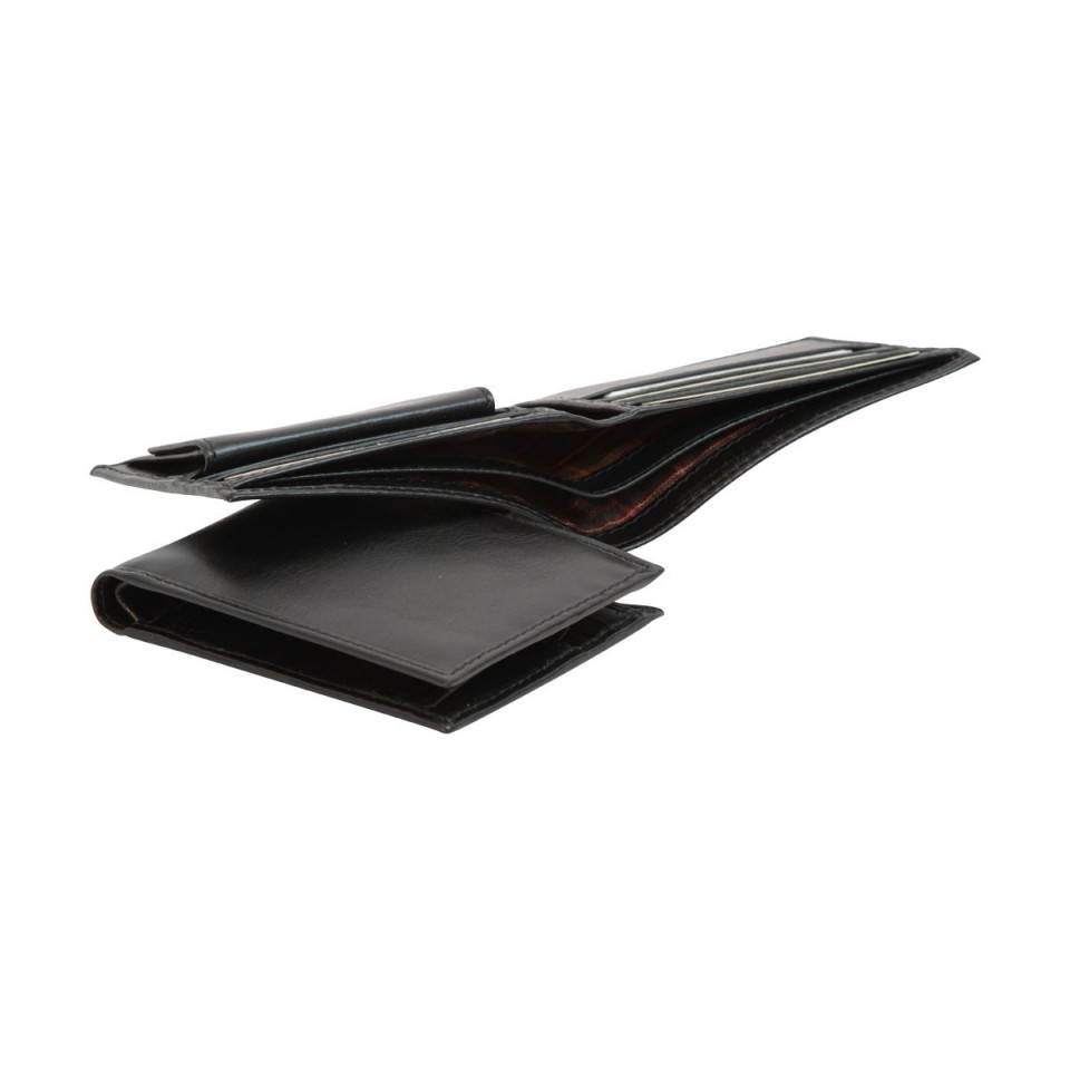 Portafoglio Slim Uomo In Pelle RFID R Roncato 28787-287 Nero
