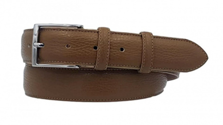 Cintura Da Uomo Con Cervo, In Vera Pelle, Per Pantaloni In Pelle Scamosciata, Con Fibbia In Metallo Luca, Marrone, 50-52 - Foto 9