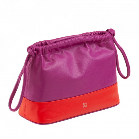 DUDU Pochette Donna Grande in Pelle Colorata Borsa a Mano con