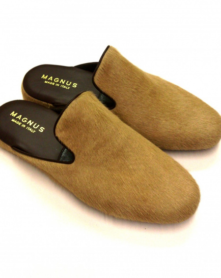 ESCLUSIVE PANTOFOLE UOMO IN CAVALLINO MAGNUS MADE IN ITALY