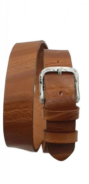 CINTURA UOMO 4 CM IN CUOIO ABRASIVATO CON BORCHIE ORIONE BELTS ARTIGIANALE  MADE IN ITALY