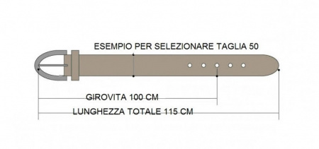 Cintura in cuoio con borchie (AS1004) a prezzo conveniente in offerta