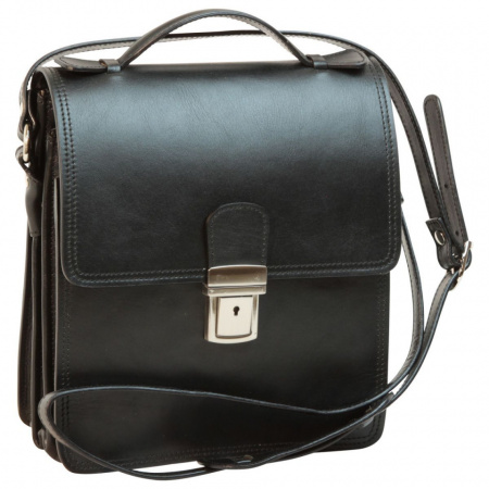 BORSELLO UOMO IN PELLE CON MANICO OLD ANGLER FIRENZE ARTIGIANALE MADE IN  ITALY