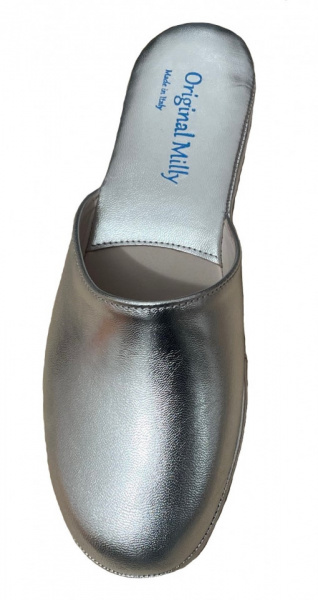 Relax Pantofola In Pelle Molly Per Donna - Colore Nero, Tacco A Zeppa 1.5 Cm