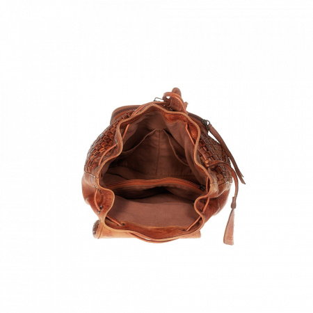 ZAINO DONNA VINTAGE IN PELLE INTRECCIATA A MANO TUSCAN'S MADE IN ITALY