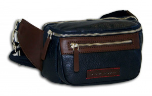 MARSUPIO IN PELLE DI BERARDINO MODELLO 3 TASCHE