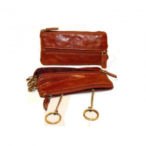 PORTACHIAVI IN PELLE A BUSTINA OLD ANGLER
