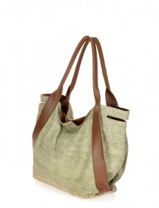 BORSA DONNA SACCA CON MANICI IN PELLE EFFETTO PITONE MONTINI GELSOMINA SNAKE MADE IN ITALY