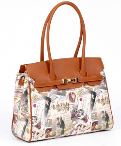 BORSA DONNA SHOPPING A SPALLA MON AMOUR ARTIGIANALE MADE IN ITALY