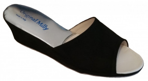 CIABATTA DONNA MILLY IN CAMOSCIO ARTIGIANALE MADE IN ITALY