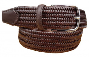 CINTURA UOMO 3,5 CM EXTRA LARGE ELASTICA IN CUOIO ORIONE BELTS ARTIGIANALE MADE IN ITALY