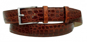 CINTURA UOMO 3,5 CM IN COCCODRILLO ORIONE BELTS ARTIGIANALE MADE IN ITALY