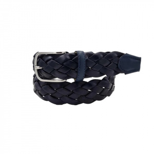 CINTURA UOMO 3,5 CM IN CUOIO INTRECCIATO ORIONE BELTS ARTIGIANALE MADE IN ITALY