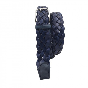 CINTURA UOMO 3,5 CM INTRECCIATA IN CUOIO ORIONE BELTS ARTIGIANALE MADE IN ITALY