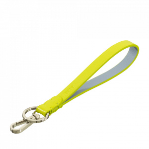 LACCIO DA COLLO LANYARD IN POLIESTERE BIANCO CON MOSCHETTONE, SISTEMA  ANTISOFFOCO E SGANCIO CON PORTACHIAVI