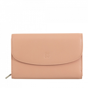 DUDU Portafoglio Donna in Pelle Morbida Colorata, Borsello con Portamonete a Cerniera, 12 Porta Carte Tessere, Multicolore
