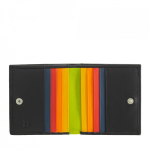 DUDU Portafoglio RFID di pelle multicolore porta carte e monete