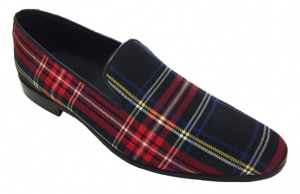ESCLUSIVA PARURE LUSSO MOCASSINI E CINTURA UOMO IN TARTAN GAROFALO GIANBATTISTA ARTIGIANALE MADE IN ITALY