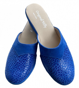 PANTOFOLA DONNA MILLY IN CAMOSCIO ARTIGIANALE MADE IN ITALY