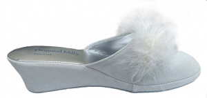 PANTOFOLA DONNA MILLY IN CAMOSCIO ARTIGIANALE MADE IN ITALY