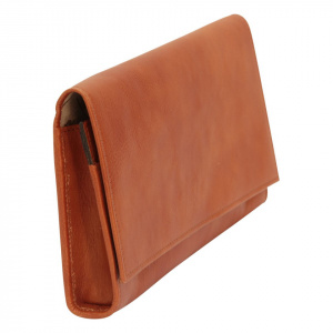 PORTADOCUMENTI MULTIFUNZIONE IN PELLE OLD ANGLER FIRENZE