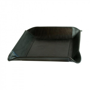 SVUOTATASCHE IN PELLE OLD ANGLER FIRENZE 20x20 CM ARTIGIANALE MADE IN ITALY