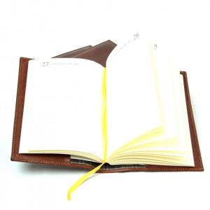 AGENDA GIORNALIERA IN PELLE 10x15 CM OLD ANGLER FIRENZE