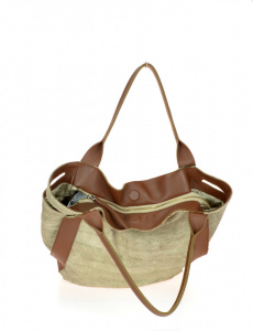BORSA DONNA SACCA CON MANICI IN PELLE EFFETTO PITONE MONTINI GELSOMINA SNAKE MADE IN ITALY
