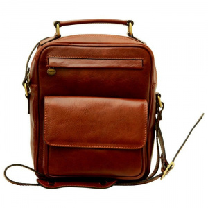 BORSELLO UOMO IN PELLE CON MANICO OLD ANGLER