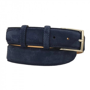 CINTURA UOMO 3,5 CM IN CAMOSCIO ORIONE BELTS ARTIGIANALE MADE IN ITALY