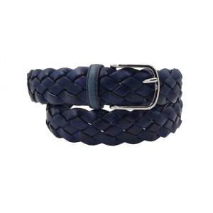 CINTURA UOMO 3,5 CM INTRECCIATA IN CUOIO ORIONE BELTS ARTIGIANALE MADE IN ITALY