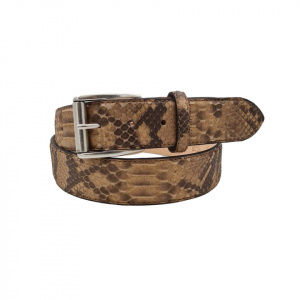 CINTURA UOMO 4 CM IN PITONE ORIONE BELTS ARTIGIANALE MADE IN ITALY