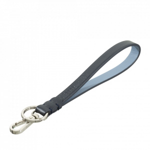 LACCIO DA COLLO LANYARD IN POLIESTERE BIANCO CON MOSCHETTONE, SISTEMA  ANTISOFFOCO E SGANCIO CON PORTACHIAVI