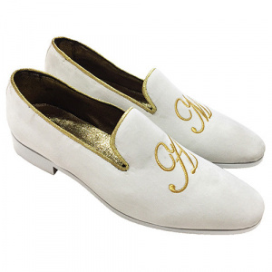 ESCLUSIVE PANTOFOLE MOCASSINO LUSSO IN VELLUTO PERSONALIZZABILI CON INIZIALI GAROFALO GIANBATTISTA ARTIGIANALI MADE IN ITALY