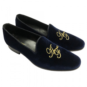 ESCLUSIVE PANTOFOLE MOCASSINO LUSSO IN VELLUTO PERSONALIZZABILI CON INIZIALI GAROFALO GIANBATTISTA ARTIGIANALI MADE IN ITALY