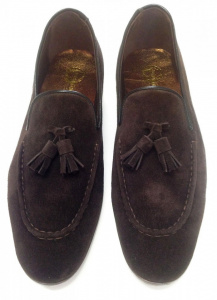 MOCASSINI UOMO IN CAMOSCIO GAROFALO GIANBATTISTA ARTIGIANALI MADE IN ITALY