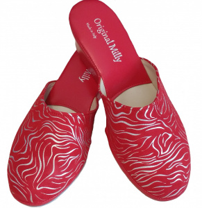 PANTOFOLA DONNA MILLY IN CAMOSCIO ARTIGIANALE MADE IN ITALY
