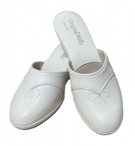 PANTOFOLE DONNA MILLY IN PELLE ARTIGIANALI MADE IN ITALY