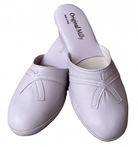 PANTOFOLE DONNA MILLY IN PELLE ARTIGIANALI MADE IN ITALY