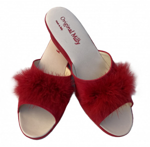 CIABATTA DONNA MILLY IN CAMOSCIO ARTIGIANALE MADE IN ITALY