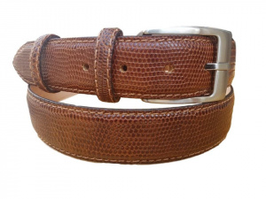 CINTURA UOMO 3,5 CM IN IGUANA ORIONE BELTS ARTIGIANALE MADE IN ITALY